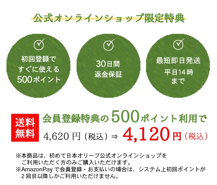 公式オンラインショップ特典